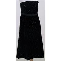 Phase Eight, size 12 black velvet cocktail dress