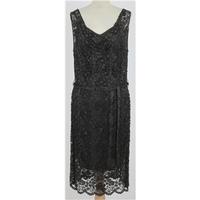 Phase Eight, size 14 brown lace beaded dress