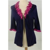 phase eight size 32 bust navy blue 70 silk mix cardigan