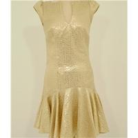 philips armstrong size 8 metallic gold dress metallics