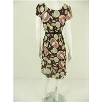 Phase Eight Size 14 Abstract Print Dress in Pastel Shades