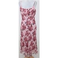Phase Eight: Size 12: Pink floral print silk cocktail dress