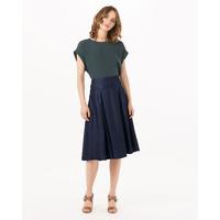 Phase Eight Caria Chambray Box Pleat Skirt