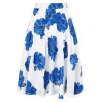 Phase Eight Iona Floral Print Cotton Skirt