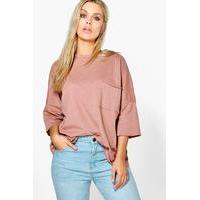 Phoebe Pocket Front Sweat - rose