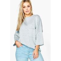 Phoebe Pocket Front Sweat - grey