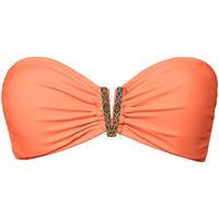 phax fluo orange bandeau swimsuit color mix womens mix amp match swimw ...