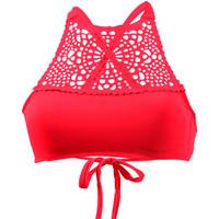 phax high neck swimsuit miramar rhythm red womens mix amp match swimwe ...