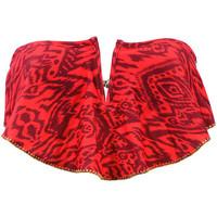 Phax Red Bandeau Swimsuit Frill Himba women\'s Mix & match swimwear in red