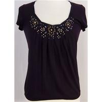 Phase Eight - Size 10 - Purple - Cap sleeved top