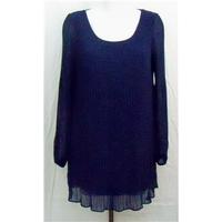 Phase Eight navy pleated top Size 14