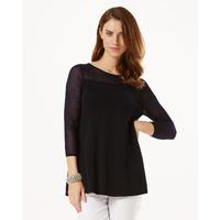 Phase Eight Sheer Yoke Cali Knit