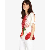 Phase Eight Marie Floral Cold Shoulder Top