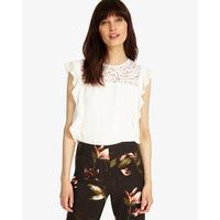 Phase Eight Lucie Lace Ruffle Blouse