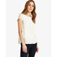 phase eight lexie pleated lace blouse