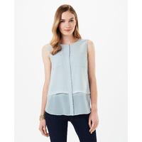 phase eight megan woven mix sleeveless top