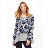 Phase Eight Hydrangea Print Top