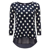 Phase Eight Kelly Spot Woven Hem Top