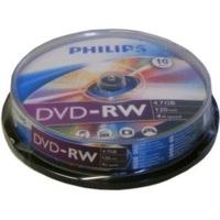 Philips DVD-RW 4, 7GB 120min 4x 10pk Spindle