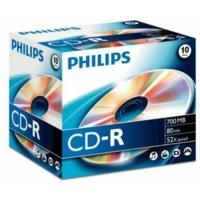 Philips CD-R 700MB 80min 52x 10pk Jewel Case