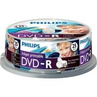 philips dvd r 4 7gb 120min 16x printable 25pk spindle