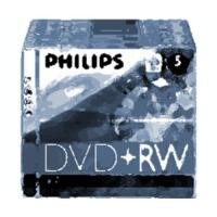 Philips DVD+RW 4, 7GB 120min 4x 5pk Jewel Case