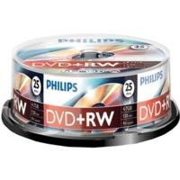 philips dvdrw 4 7gb 120min 4x 25pk spindle