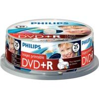Philips DVD+R 4, 7GB 120min 16x printable 25pk Spindle