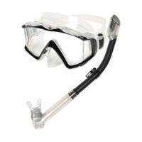 phantom aquatics panoramic mask snorkel set black