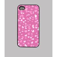 pink hearts iphone 4