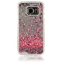 Pink Love Pattern PC Stereoscopic Star Quicksand Phone Case for Samsung Galaxy S4/S5/S6/S6Edge