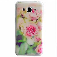 Pink Flowers Pattern Material TPU Phone Case For Samsung Galaxy J5 J5(2016) J3(2016)