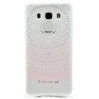 Pink Lace Pattern TPU High Purity Translucent Openwork Soft Phone Case for Samsung Galaxy J310 J510 J710 G530 G360