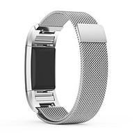 PINHEN Fitbit Charge 2 Strap Replacement Magnet Lock Milanese Loop Stainless Steel Bracelet Strap Band for Fitbit Charge 2