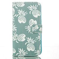 Pineapple PU Leather Wallet with Card Holder and Stand for Iphone 5 5s 5se 6 6s 6Plus 6sPlus