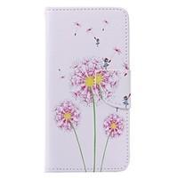 Pink Dandelion Painted PU Phone Case for Huawei P9/P9lite