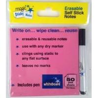 Pink Magic Sticky Notes & Pen 50 sheets
