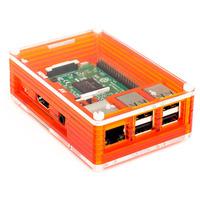 Pimoroni PIM166 Pibow 3 Tangerine Case for Raspberry Pi (Pi 3, 2, ...