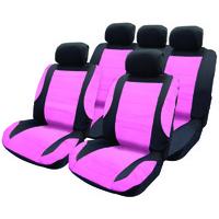 Pink Leather-look Extra-padded Car Seat Cover Set