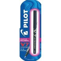 Pilot V7 Hi Tecpoint Rball Blk - 12 Pack