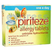 piriteze allergy tablets 30