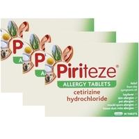 Piriteze Allergy Tablets One A Day Triple Pack