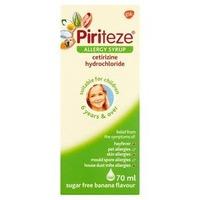 Piriteze Allergy Hayfever Relief Syrup for Children 70ml