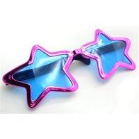 Pink Metallic Jumbo Star Sunglasses