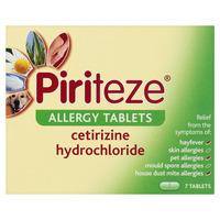 Piriteze Allergy Tablets 10mg 7pk