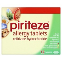 Piriteze Allergy Tablets 12 Tablets