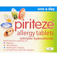 Piriteze Allergy Tablets 7 Tablets