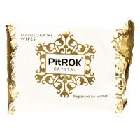 PitROK Deodorant Wipes for Women - 20 Wipes