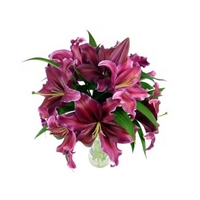 pink lily bouquet