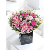 pink radiance hand tied